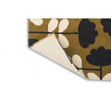 Tapis design en laine tufté main moutarde Cut Stem Dijon Tapis design en laine tufté main moutarde Cut Stem Dijon