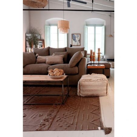 Tapis Lavable Tribu Marron Tapis Lavable Tribu Marron