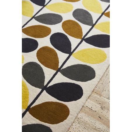 Tapis de salon design en laine tufté main Multi Stem couleurs chaudes Tapis de salon design en laine tufté main Multi Stem couleurs chaudes
