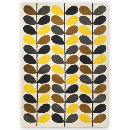 Tapis de salon design en laine tufté main Multi Stem couleurs chaudes Tapis de salon design en laine tufté main Multi Stem couleurs chaudes