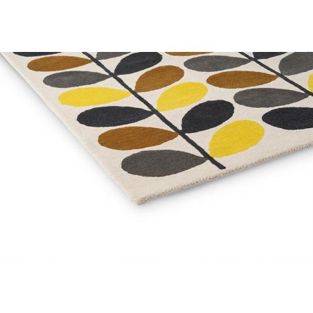 Tapis de salon design en laine tufté main Multi Stem couleurs chaudes Tapis de salon design en laine tufté main Multi Stem couleurs chaudes