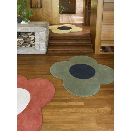 Tapis forme originale en laine tufté main Flower forest Tapis forme originale en laine tufté main Flower forest