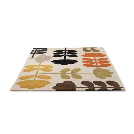 Tapis de salon moderne en laine tufté main Cut Stem multicolore Tapis de salon moderne en laine tufté main Cut Stem multicolore