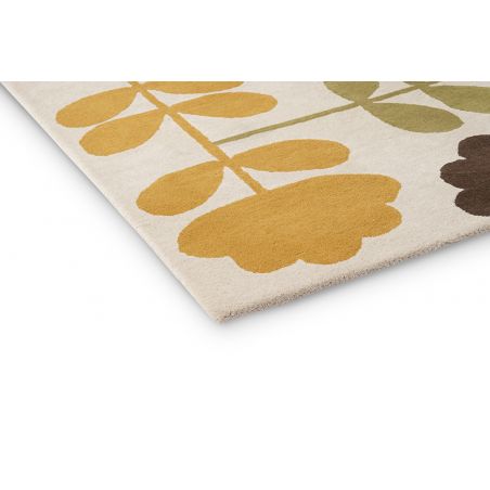 Tapis de salon moderne en laine tufté main Cut Stem multicolore Tapis de salon moderne en laine tufté main Cut Stem multicolore