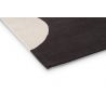 Tapis de bureau en laine tufté main Geo Flower graphite