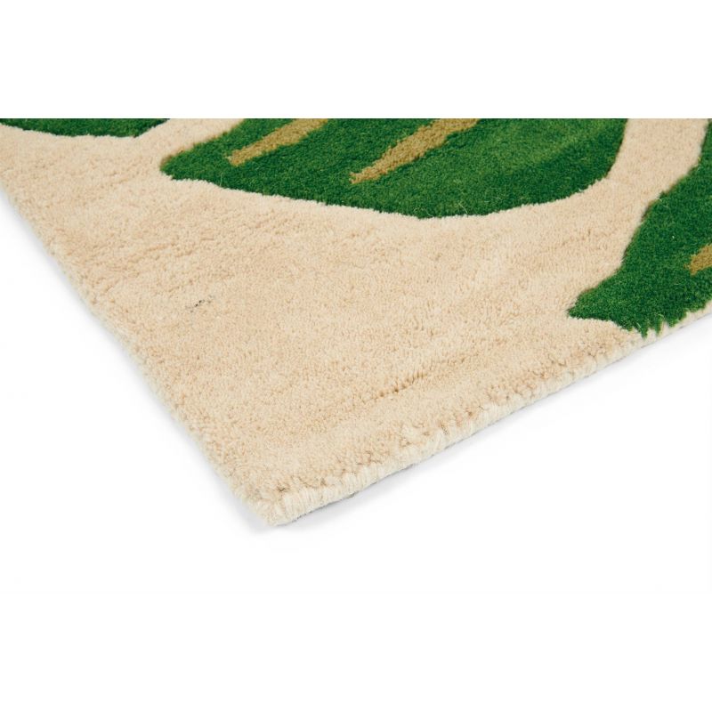 Tapis de salon en pure laine Manila motif jungle