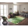 Tapis de salon en pure laine Manila motif jungle