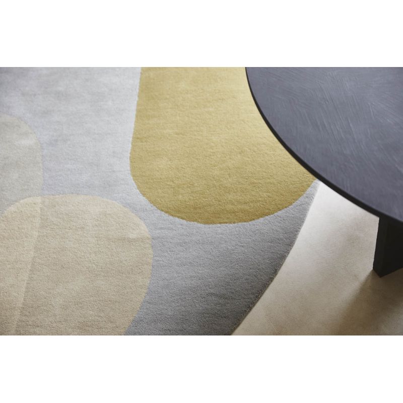 Tapis moderne haut de gamme forme originale pure laine Miller printemps
