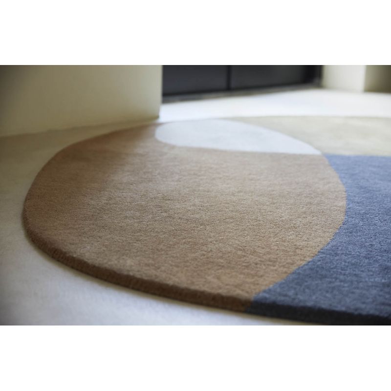 Tapis design haut de gamme forme originale pure laine Miller automne 