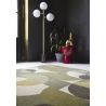 Tapis de salon haut de gamme pure laine Cosmo nuances de vert