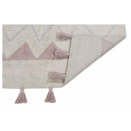 Tapis de salon Lavable en Machine Azteca Rose Nude Vintage Tapis de salon Lavable en Machine Azteca Rose Nude Vintage
