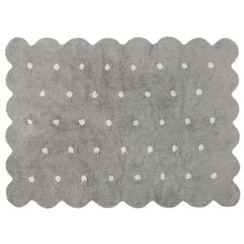 Tapis de chambre Lavable Biscuit Gris