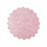 Tapis chambre Lavable Biscuit Rond Rose