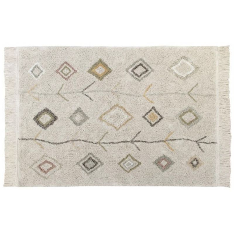 Tapis Berbère en Coton Kaarol terre