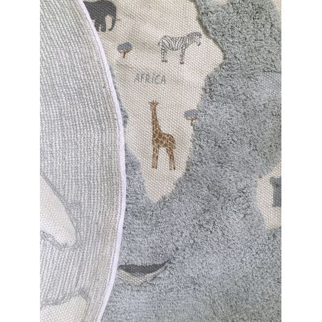 Tapis deco lavable en machine MONDE Tapis deco lavable en machine MONDE