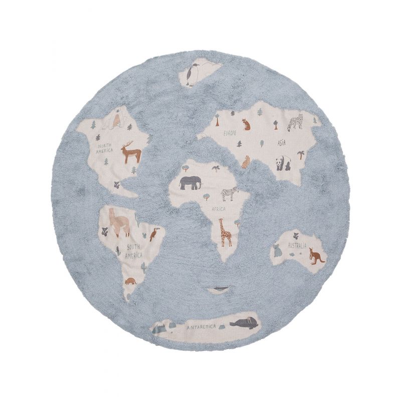 Tapis deco lavable en machine MONDE