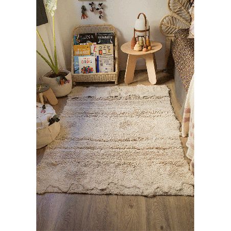 Tapis lavable en machine Veggie Garden en coton - Tapis Chic