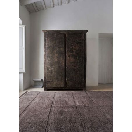 Tapis en laine Steppe Mouton Marron Tapis en laine Steppe Mouton Marron