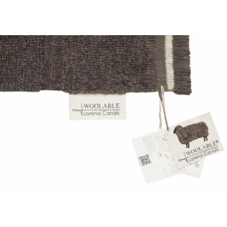 Tapis en laine Steppe Mouton Marron Tapis en laine Steppe Mouton Marron