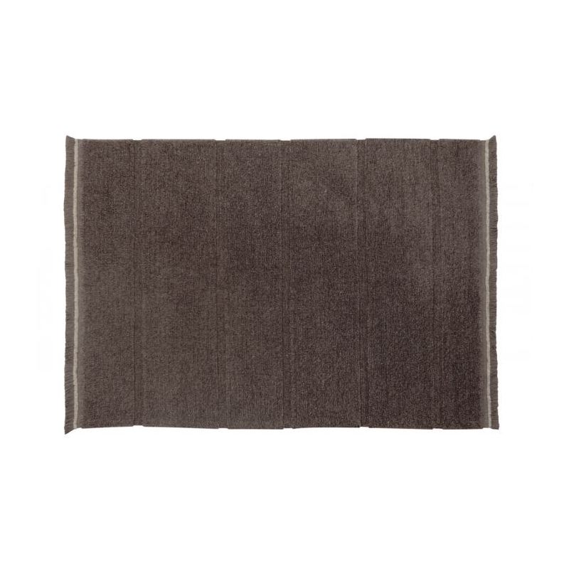 Tapis en laine Steppe Mouton Marron