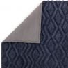 Tapis shaggy haut de gamme en polyester Cordoba bleu marine