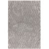 Tapis shaggy haut de gamme en polyester Cordoba gris argent