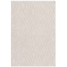 Tapis shaggy haut de gamme en polyester Cordoba blanc cassé