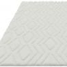 Tapis shaggy haut de gamme en polyester Cordoba blanc cassé