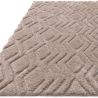 Tapis shaggy haut de gamme en polyester Cordoba greige