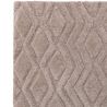 Tapis shaggy haut de gamme en polyester Cordoba greige