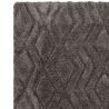 Tapis shaggy haut de gamme en polyester Cordoba gris anthracite