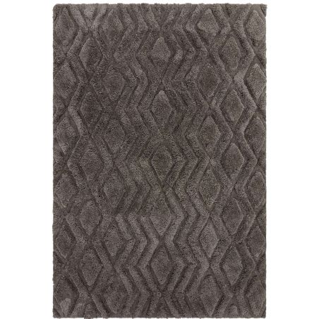 Tapis shaggy haut de gamme en polyester Cordoba gris anthracite