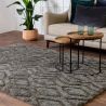 Tapis shaggy haut de gamme en polyester Cordoba gris anthracite