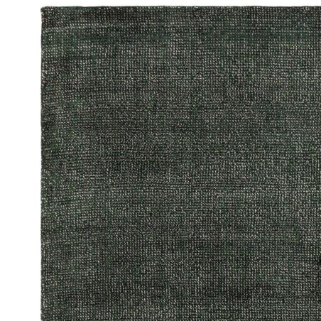 Tapis de salon tissé main en viscose Salta vert foncé Tapis de salon tissé main en viscose Salta vert foncé