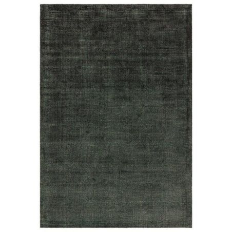 Tapis de salon tissé main en viscose Salta vert foncé Tapis de salon tissé main en viscose Salta vert foncé