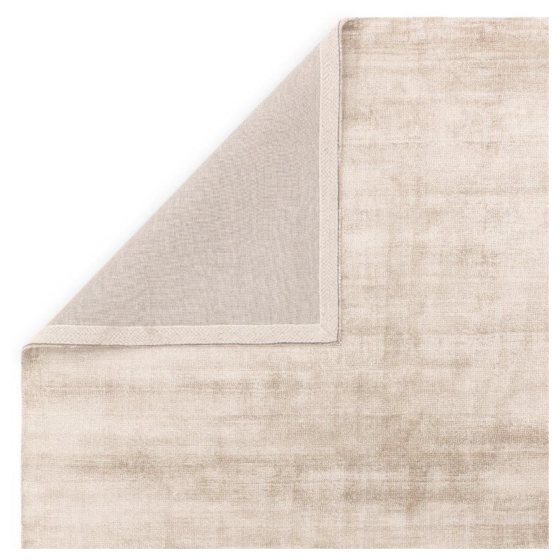 Tapis de salon tissé main en viscose Salta sable