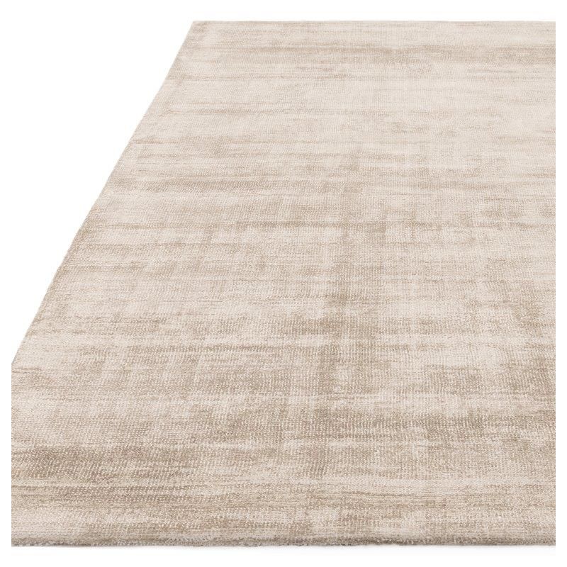 Tapis de salon tissé main en viscose Salta sable