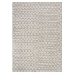 Tapis en laine naturelle tissé main Dream gris et ivoire
