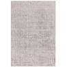Tapis moderne uni tissé main en viscose Salta gris argent