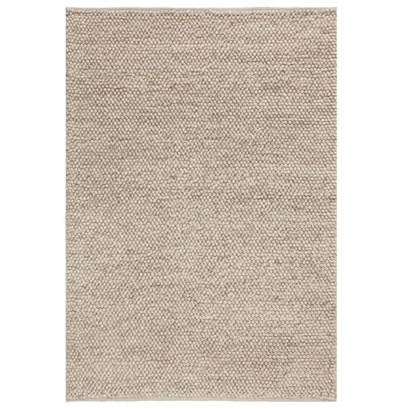 Tapis en laine effet bulles Beige Gris Clair Minerals - FLAIR RUGS