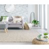 Tapis original Minerals en laine effet bulles Beige Gris Clair salon