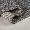 Tapis DESIGN Minerals en laine effet bulles Gris anthracite dos