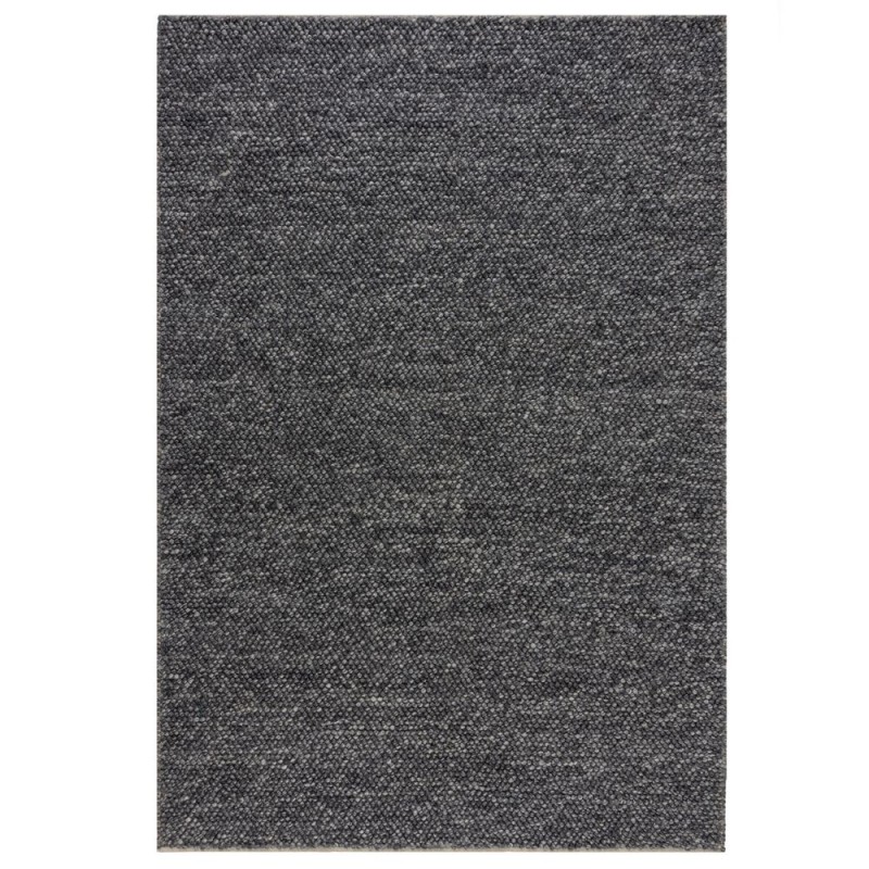 Tapis en laine effet bulles Gris anthracite Minerals - FLAIR RUGS