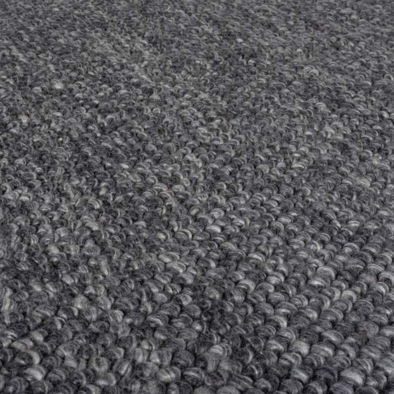 Tapis DESIGN Minerals en laine effet bulles Gris anthracite zoom