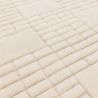 Tapis de salon moderne en laine de Nouvelle-Zélande Ushuaïa crème et beige