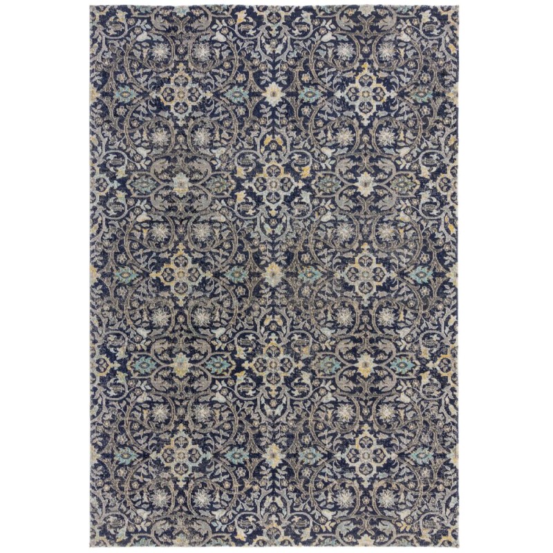 Tapis extérieur Daphne Motifs bleus