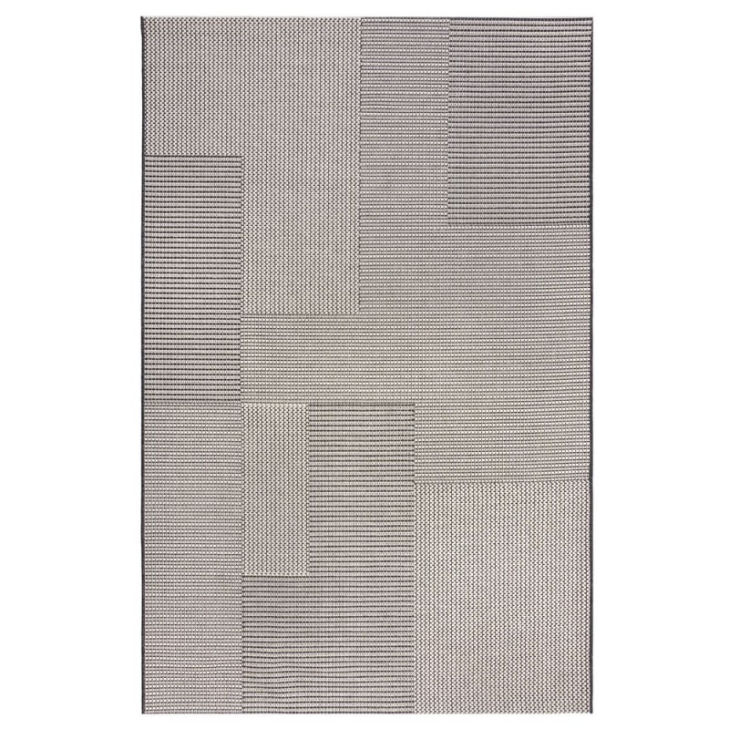 Tapis  exterieur SORRENTO Noir gris blanc
