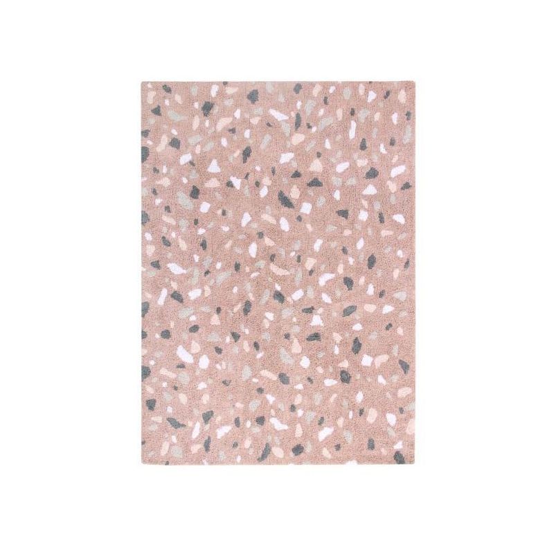 Tapis Coton Lavable en Machine Terrazzo QuArtz