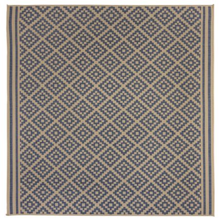 Tapis d'extérieur intérieur rectangulaire Moretti Bleu et Beige detail Tapis d'extérieur intérieur rectangulaire Moretti Bleu et Beige detail