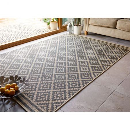 Tapis d'extérieur rectangulaire Moretti Beige et gris Tapis d'extérieur rectangulaire Moretti Beige et gris